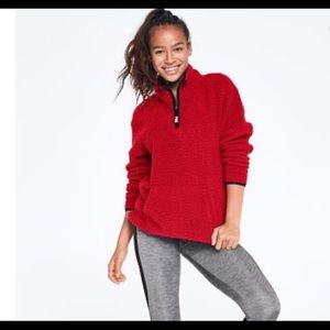 VSPink Sherpa Quarter Zip